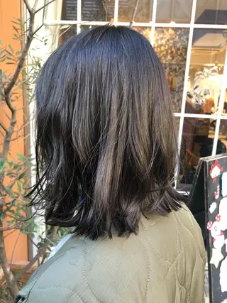 ミディアム カラー レイヤーカット✂️ 横浜No1♡下鳥翔子のヘアスタイル