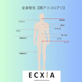 メンズ men's脱毛サロン ECXIAのエステ・リラクイメージ