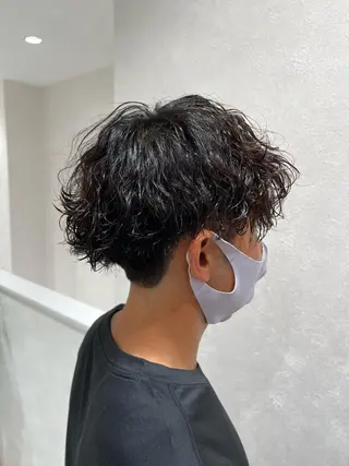 パーマ メンズ 瀬野凌介/メンズ カット/パーマのヘアスタイル