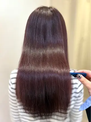 ロング カラー 💙mai🫧 縮毛矯正・ハイライトのヘアスタイル