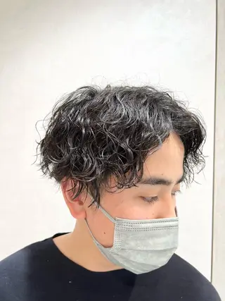 パーマ メンズ 瀬野凌介/メンズ カット/パーマのヘアスタイル