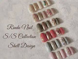 セミロング ネイル Rindu Nail 上小田井ジュニアのネイルデザイン