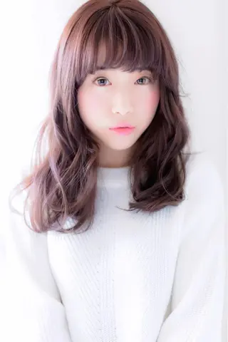 セミロング カラー 桜木町/西山竜一 /大人可愛い×美髪のヘアスタイル