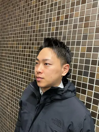 ショート パーマ 瀬波 秀行のヘアスタイル