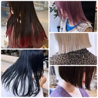 セミロング カラー ササキカズマ〻透明感 〻色落ち〻赤み消しのヘアスタイル