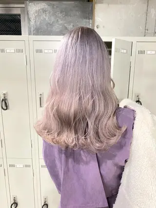 ロング カラー エフェクトブリーチ 🌟前澤啓太朗のヘアスタイル
