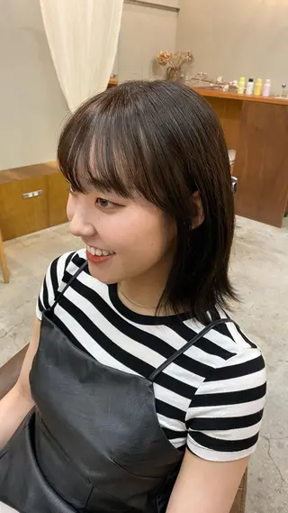 ミディアム NIKO/名古屋/ 髪質改善/艶髪のヘアスタイル