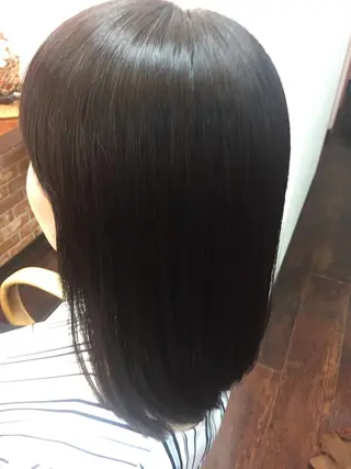 セミロング パーマ 桧山 真のヘアスタイル