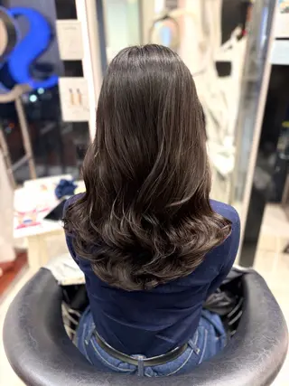 セミロング パーマ 🌸銀座No.1パー マ🌸いでいあやのヘアスタイル