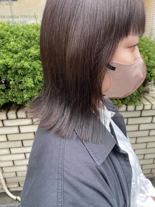 ミディアム otoha✳︎ くすみ艶カラーのヘアスタイル