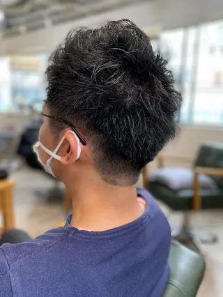 メンズ a-o岡野 こやま しんぺいのヘアスタイル