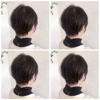 ショート カラー 京都大人女性ショート 徒歩1分/秋山のヘアスタイル