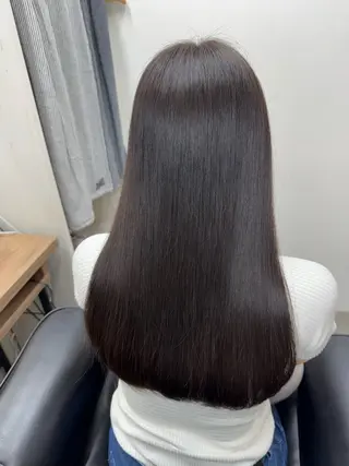 ロング カラー 艶髪改善師/高橋潤 /縮毛矯正のヘアスタイル