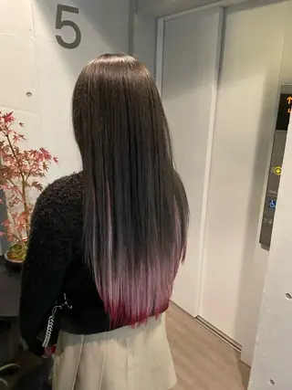 ロング 抜け感ハイトーン/ ボブ/Ririnaのヘアスタイル