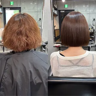 ショート カラー パーマ ショートボブ髪質改善 縮毛矯正のプロ山道潤のヘアスタイル