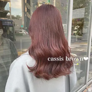 セミロング ブリーチなし暖色 💗AKARI💗のヘアスタイル