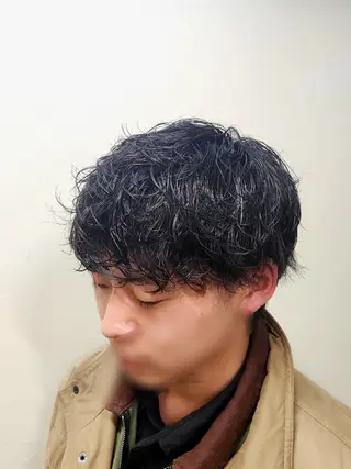 パーマ 🇰🇷ダウンパーマ 毛流れヘア🪽藤原のヘアスタイル