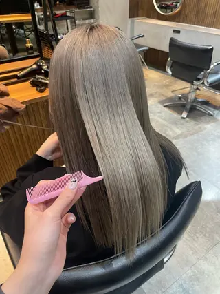 セミロング パーマ 渋谷/韓国レイヤー/ 艶カラー/nanoのヘアスタイル