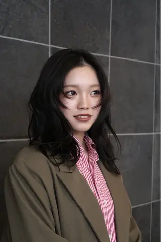 ミディアム 心斎橋美容室🐩 KANONのヘアスタイル