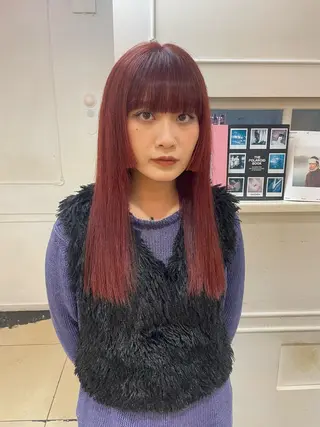 ロング カラー nishiura nanasaのヘアスタイル
