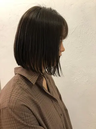 ミディアム カラー 🟩くすみカラー/ボ ブ/ショート/大司のヘアスタイル