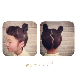 ミディアム セミロング ロング カラー ヘアアレンジ rico_by ヘアとアイブロウの眉毛・アイブロウイメージ
