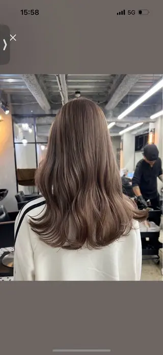 ロング 美髪矯正 透明感 カラー⭐️ユウキのヘアスタイル