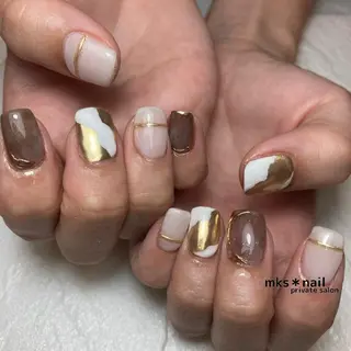 ネイル mks＊nail //  枚方長尾のネイルデザイン