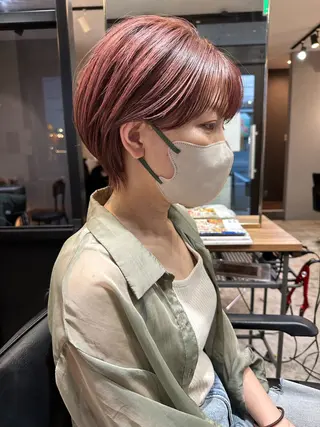 ショート カラー 🍀石川尚之🍀 HELIMのヘアスタイル