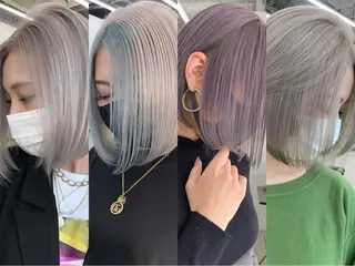 カラー ピンク/デザイン/ ハイトーン/KAKIのヘアスタイル