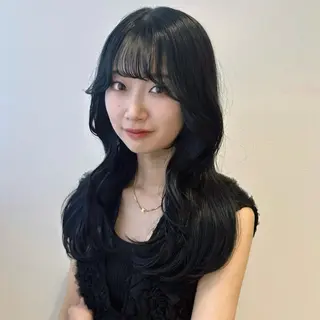 セミロング 韓国𝐻𝑎𝑖𝑟 🇰🇷🖤ハラのヘアスタイル