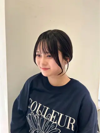 ミディアム 韓国ヘア ‎⟡.·KANA🐥のヘアスタイル