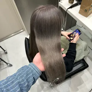 セミロング カラー ✨髪質改善艶カラー✨ リュウトのヘアスタイル