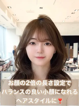ミディアム カラー ヘアアレンジ 顔周り&ミディアム 特化/池袋/kokiのヘアスタイル