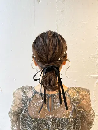 ヘアアレンジ 艶カラー/縮毛矯正/ アレンジ/akaneのヘアスタイル