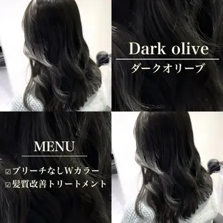 セミロング カラー 表参道♡暗髪♡ 艶カラー♡アユミのヘアスタイル