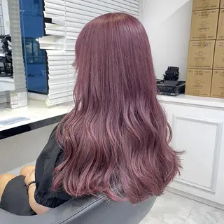 ロング カラー ガーリー♡女の子っぽ ヘア♡ピンクカラー♡のヘアスタイル