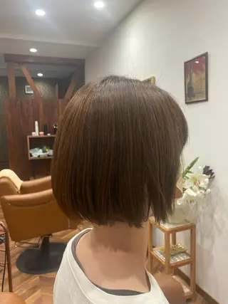 ショート カラー 【似合わせカット 】🦋岩崎 美保🐾のヘアスタイル