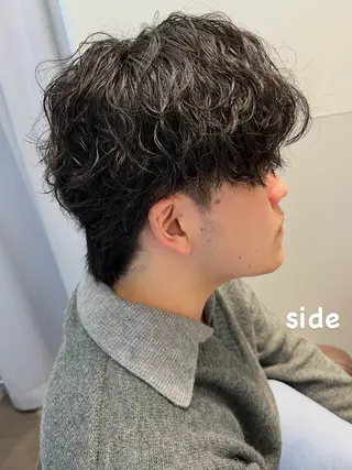 ショート パーマ メンズ 【大人髪】men's パーマ/潤艶髪のヘアスタイル