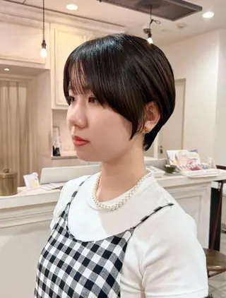 ショート みうら ありさのヘアスタイル