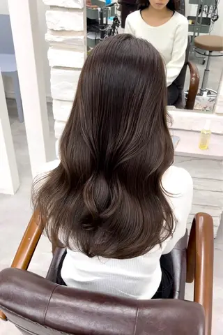 ロング カラー 天王寺韓国ヘア 小山歓実のヘアスタイル