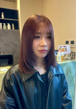 ミディアム カットカラー ¥ 3000★YAEKAのヘアスタイル