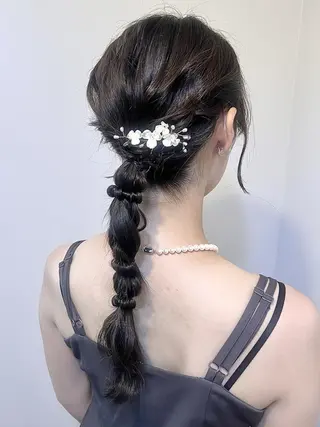 ヘアアレンジ 🤍ヘアセット.ヘア アレンジ湯山詩織🤍のヘアスタイル