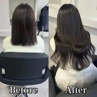 ミディアム エクステ＆カラー Fav心斎橋店のヘアスタイル