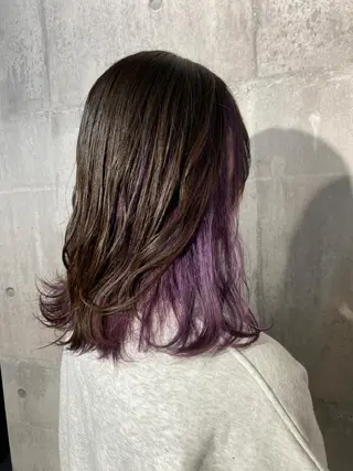 セミロング カラー Maison 寺尾拓朗のヘアスタイル