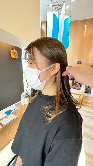 ロング カラー 仲間 一貴のヘアスタイル
