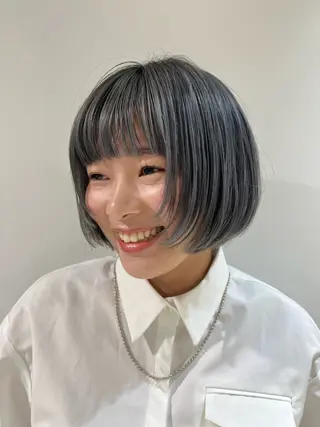 ショート note所属・💗hikaru💗 透明感カラーのヘアスタイル
