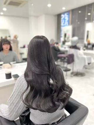 カラー 韓国風大人キレイめ ヘア/HIMENAのヘアスタイル