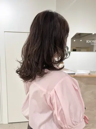 セミロング 箱崎 凪沙のヘアスタイル