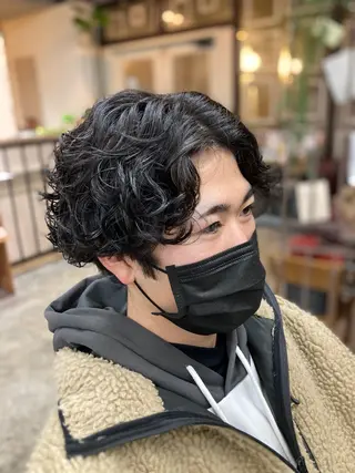パーマ メンズ 新田龍之輔 →メンズ/派手髪のヘアスタイル